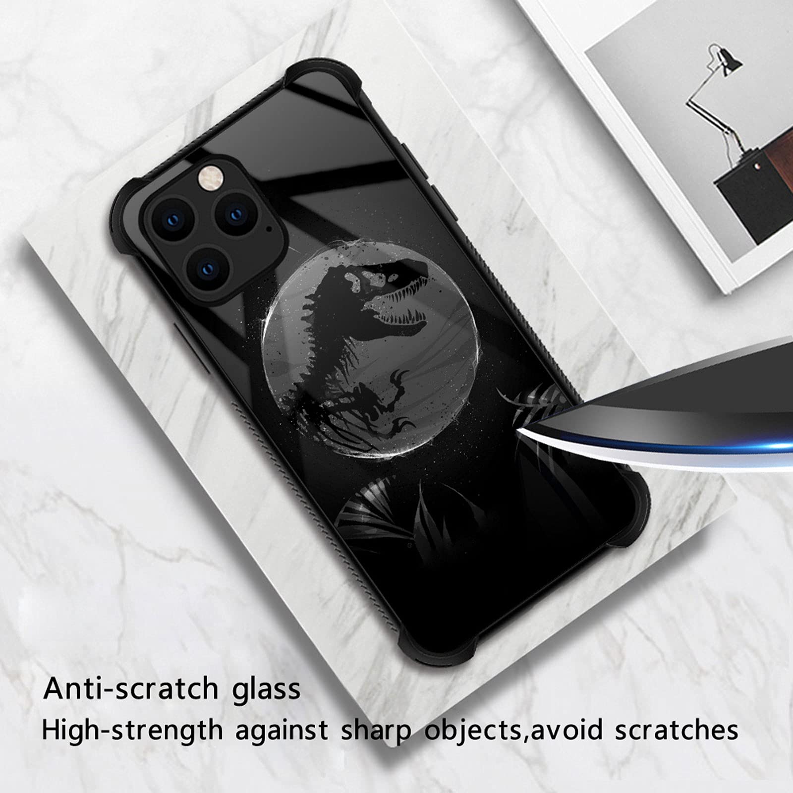 CARLOCA iPhone 13 Pro Max Case with Dinosaur Fossil Pattern - Shockproof & Anti-Scratch Protective Cover for Boys & Girls | Perfect for School, Outdoor Adventures & Everyday Use