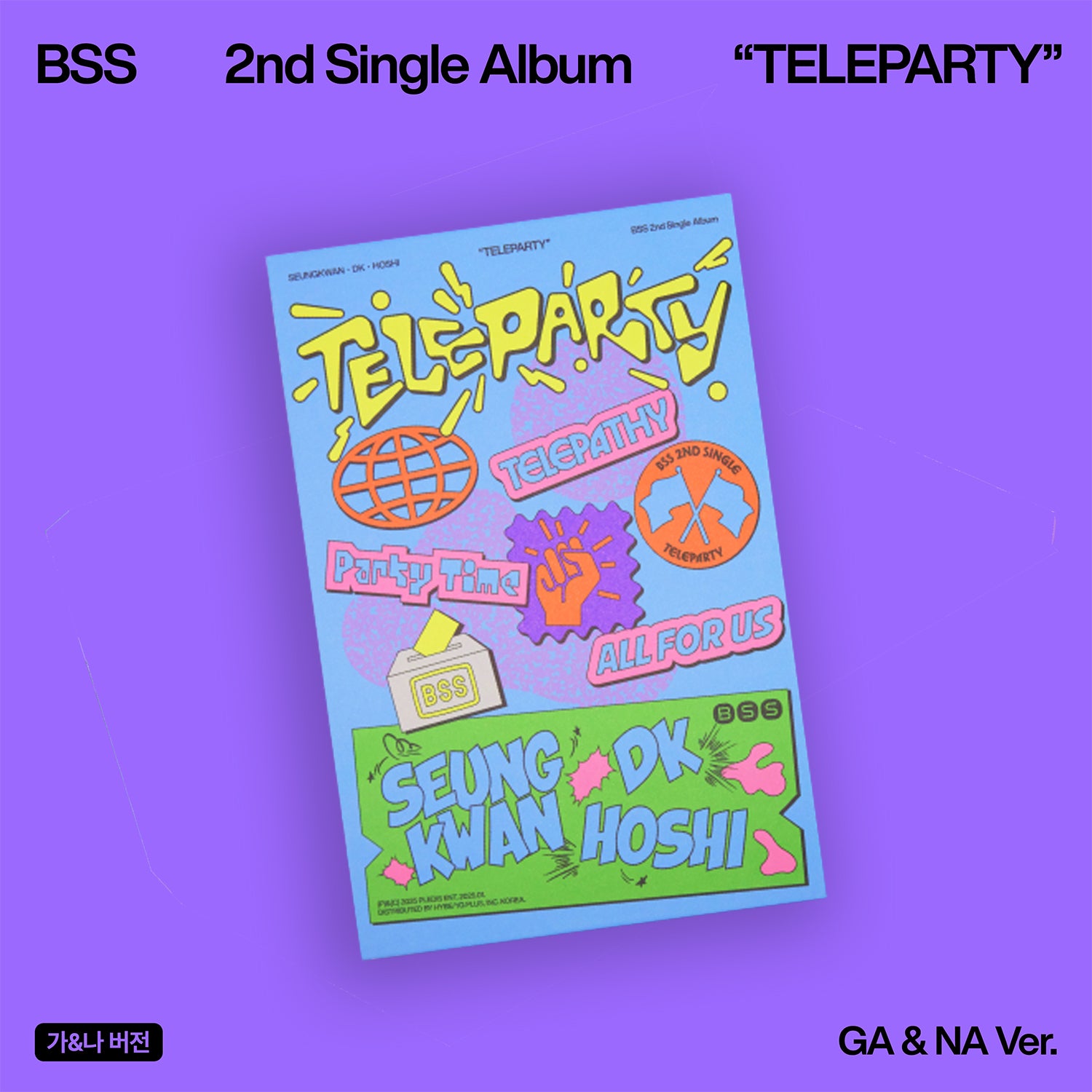 SEVENTEEN BSS 2nd Single Album 'TELEPARTY' - Kpop Music CD for Fans, Collectors & Party Entertainment