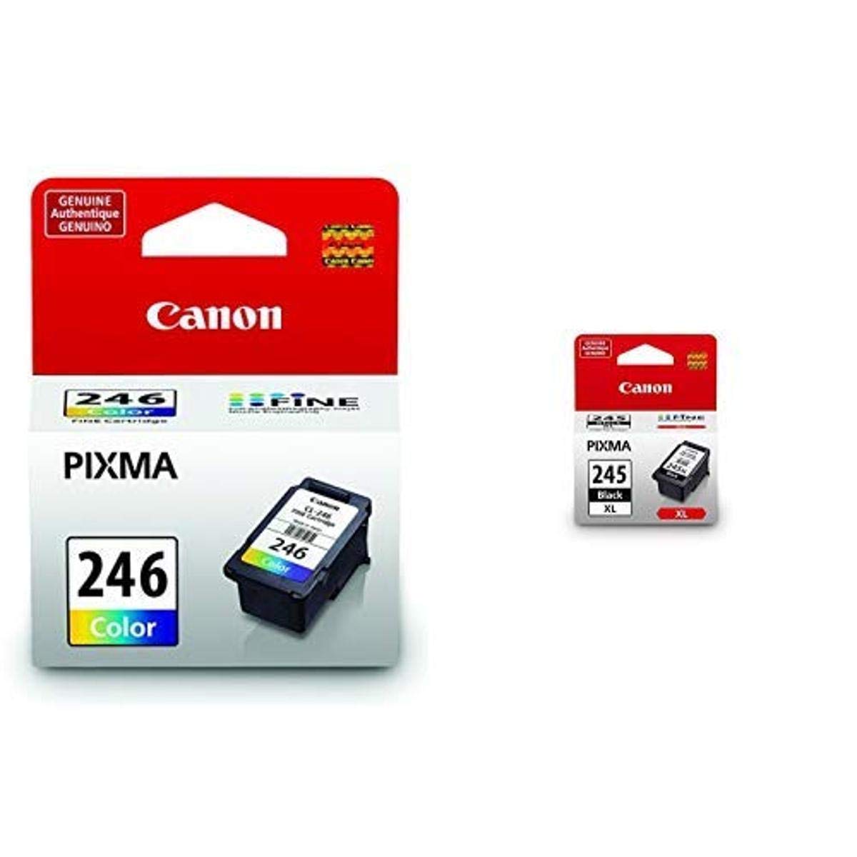 Canon PG-245XL & CLI-246 Ink Cartridges - High Yield Black & Color Ink for Canon MX492, TS3120, TR4520, MG2525, TS302, TS202 Printers - Perfect for Home Office Printing, School Projects & Photo Printing