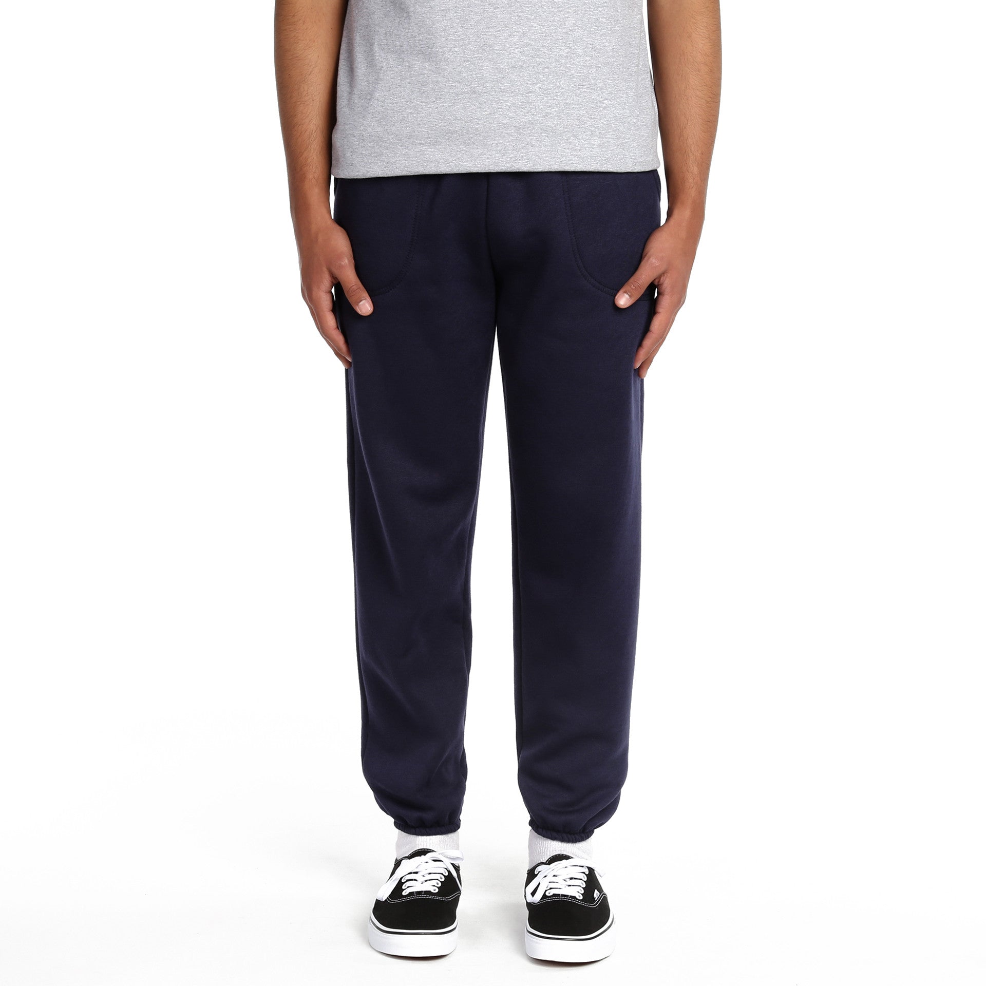 LA Speedy Sweatpants for Men - Comfortable Navy Blue Joggers with Pockets - Perfect for Running, Gym Workouts & Lounge Wear