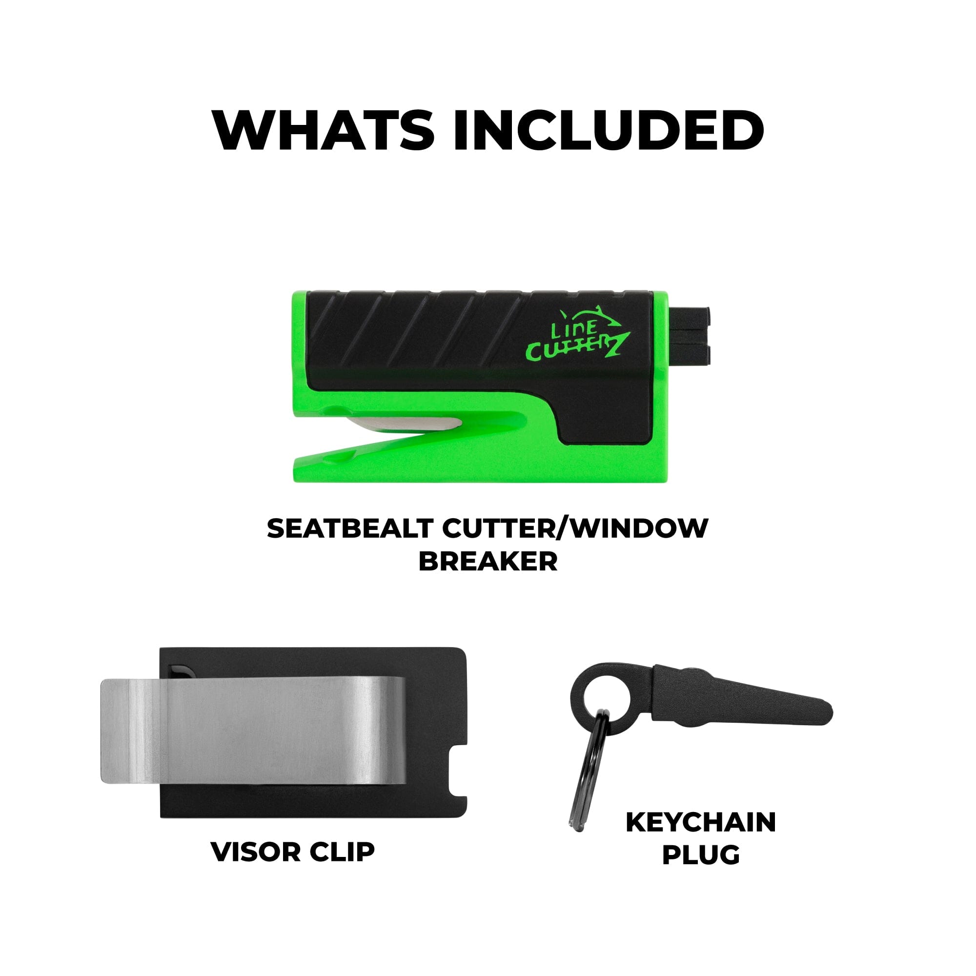 Line Cutterz VET Vehicle Escape Tool - Emergency Seatbelt Cutter & Window Breaker for Cars, Trucks & SUVs - Perfect for First Aid Kits, Roadside Emergencies & Survival Gear