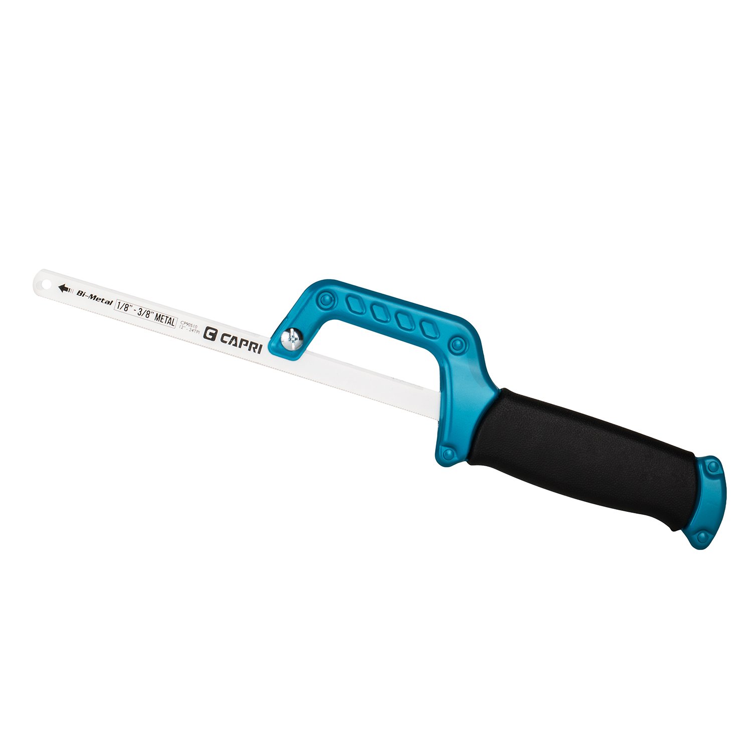 Capri Tools 20105 12 Inch Mini Hacksaw - Compact Hand Saw for Precision Cutting, Metal & Plastic Cutting Tool - Ideal for DIY Projects, Home Repairs & Crafting
