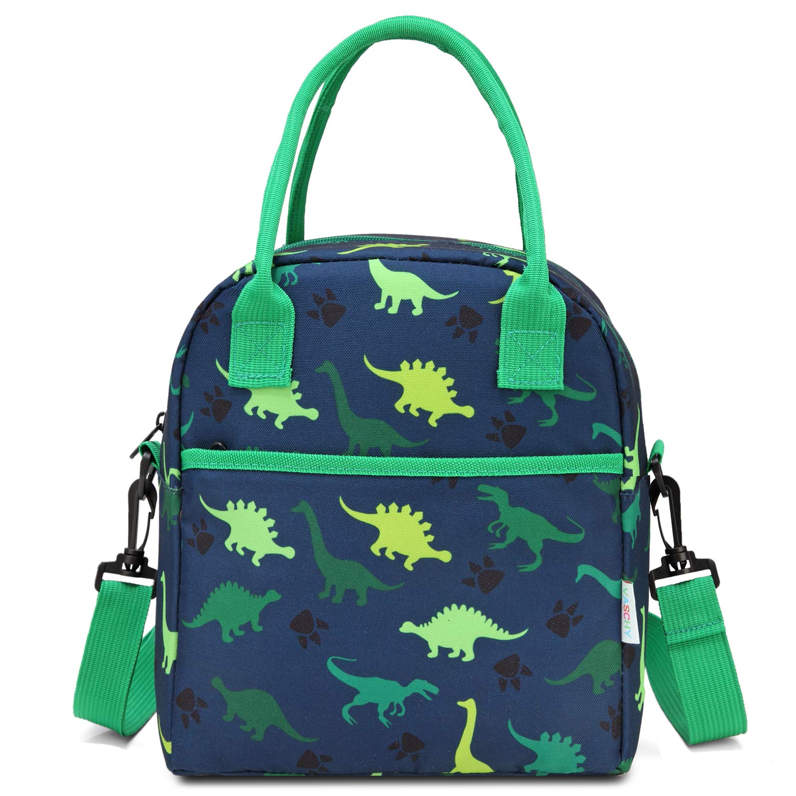 VASCHY Insulated Lunch Box Bag for Kids - Lightweight Dinosaur Lunch Tote for Boys & Girls - Perfect for School, Daycare & Kindergarten - Keep Meals Fresh & Fun