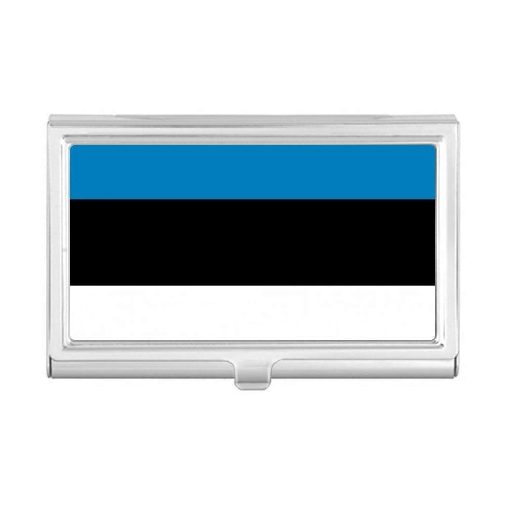 Estonia National Flag Business Card Holder - European Country Themed Card Case Wallet for Office, Travel & Gifts