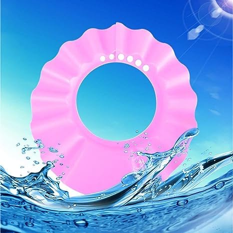 WENGTY Adjustable Soft Baby Shower Cap - Safe Bathing Hair Wash Hat for Infants & Toddlers - Waterproof Eye & Ear Protection - Multicolor - Perfect for Bath Time, Hair Washing, and Spa Days
