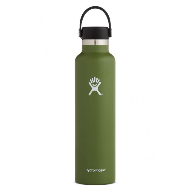 24 oz Standard Mouth Water Bottle - BPA Free, Leak Proof, Durable Stainless Steel for Gym, Hiking & Everyday Use