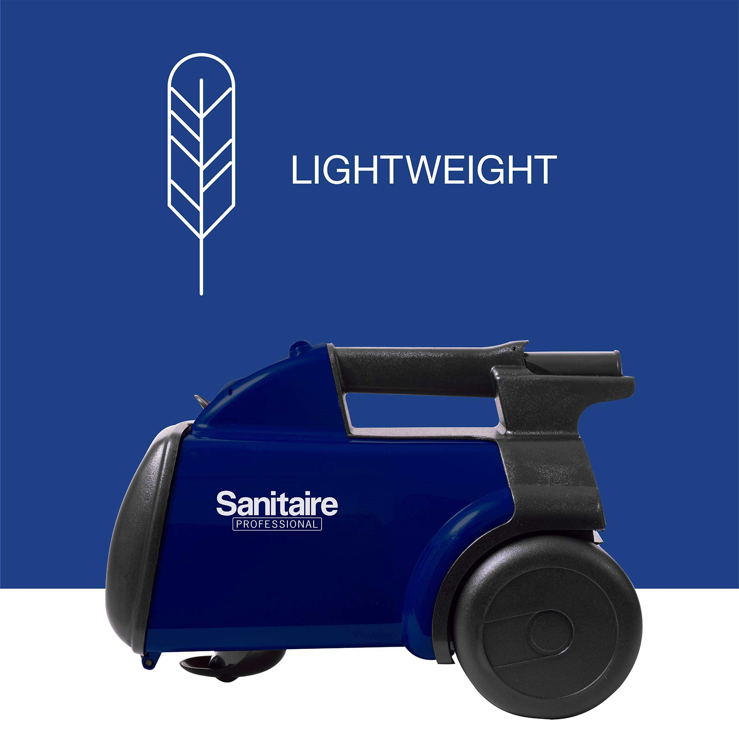 Sanitaire SL3681A Professional Compact Canister Vacuum Cleaner - Blue & Black | Eureka Whirlwind Bagless Canister Vacuum - Lightweight for Carpets & Hard Floors | Perfect for Home Cleaning, Pet Hair Removal & Office Maintenance