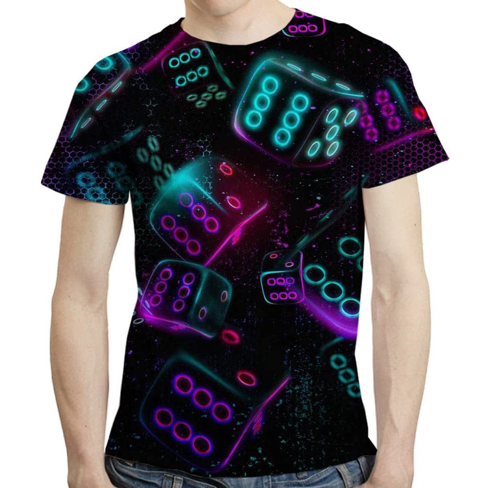 3D Printed Graphic T-Shirt for Men - Cool & Stylish Casual Tee - Sizes S to 3XL - Perfect for Streetwear, Gaming & Everyday Fashion