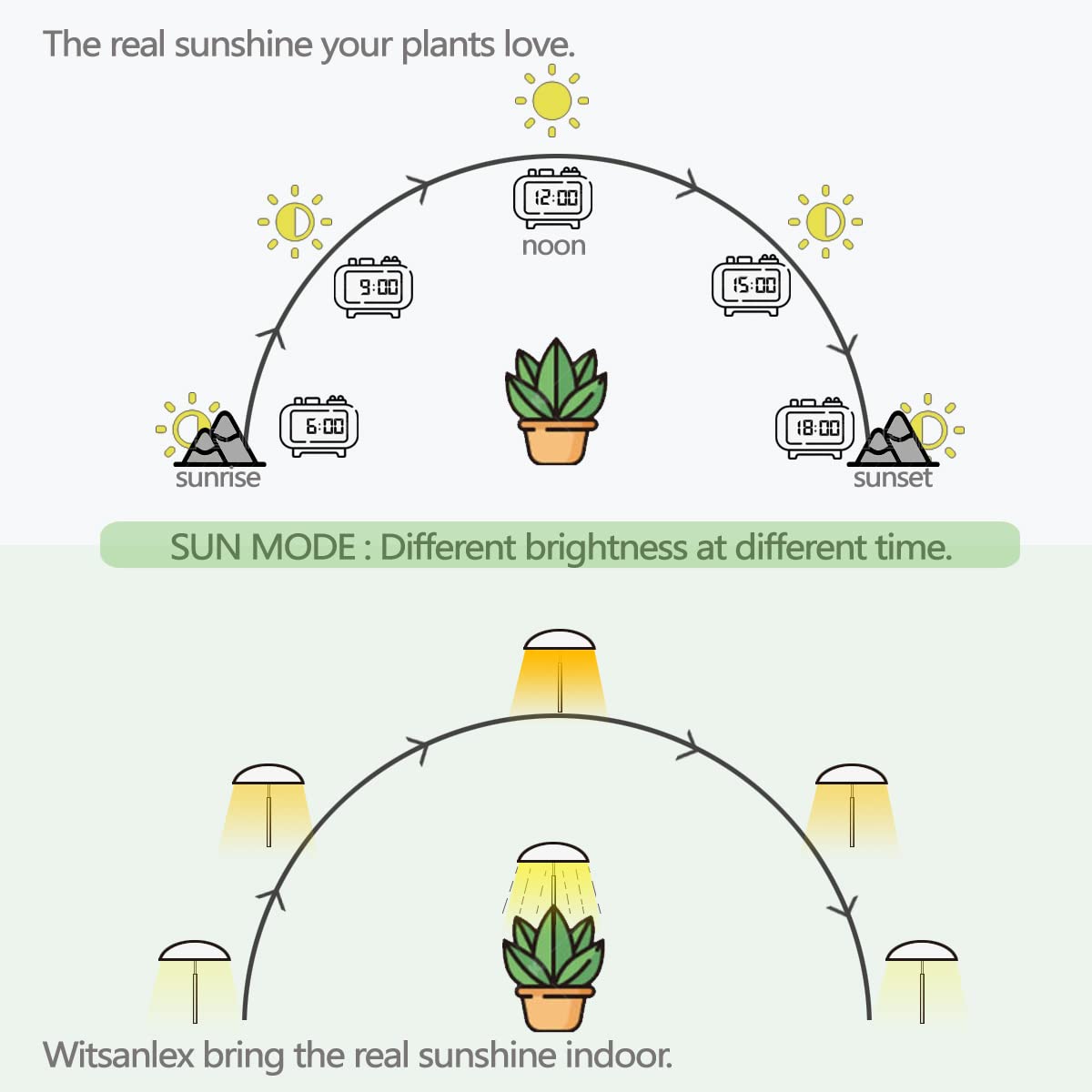 2 Pack LED Grow Lights for Indoor Plants - Full Spectrum USB Plant Light with Remote, Height Adjustable & Auto On/Off Timer - Perfect for Home Decor, Hydroponics, Seedlings & Indoor Gardening