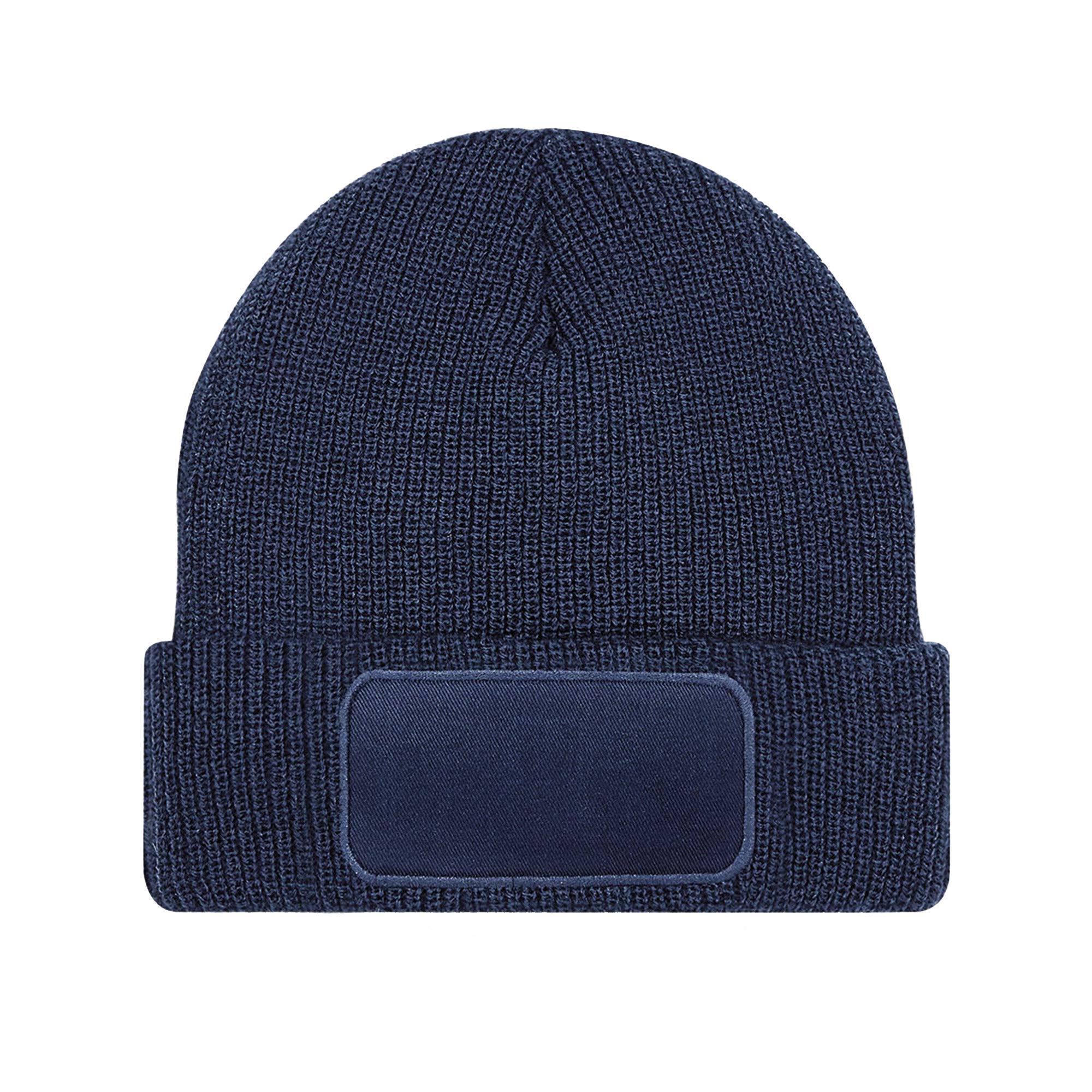 Beechfield Unisex Thinsulate Winter Beanie Hat for Men & Women - One Size, French Navy - Warm Fleece Lined Skull Cap for Outdoor Activities, Skiing, Snowboarding & Cold Weather