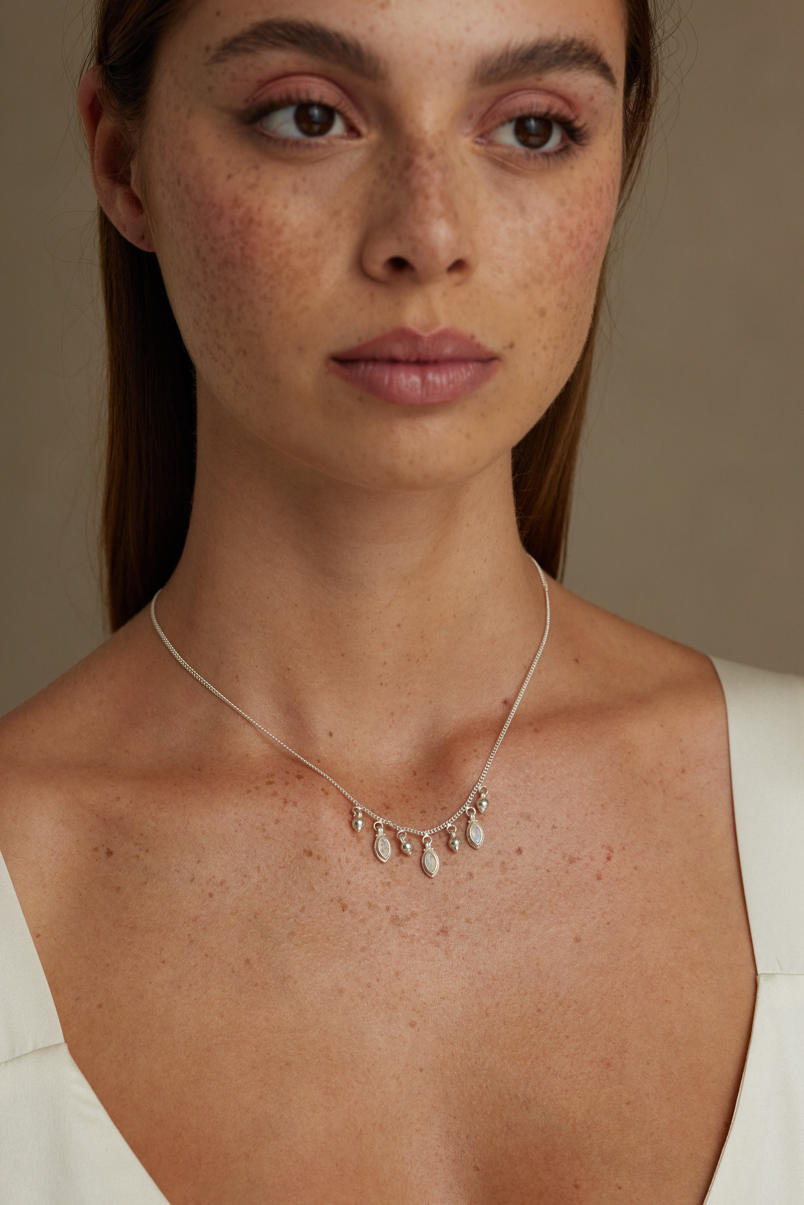 Aura Silver Necklace for Women - Elegant 925 Sterling Silver Pendant Necklace Jewelry Gift for Her - Perfect for Birthday, Anniversary & Valentine's Day
