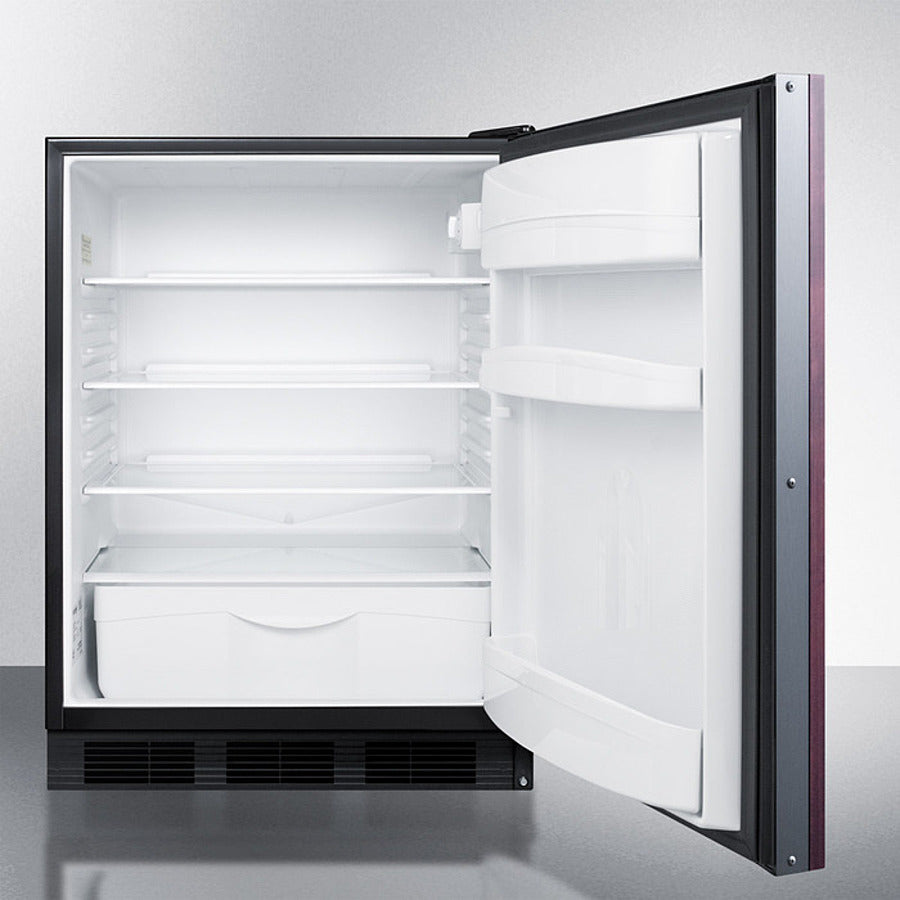 Accucold 24-Inch Wide Built-In All Refrigerator with Integrated Door Frame - FF6BKBI7IF - Perfect for Modern Kitchens & Commercial Use
