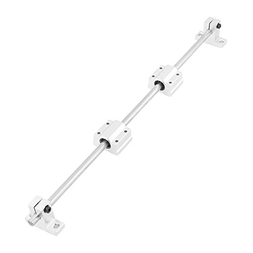 SANON 8mm x 400mm CNC Linear Rail Shaft with SC8UU Bearing Block Set - High Precision Linear Motion Guide for 3D Printers, CNC Machines & DIY Projects - Perfect for X/Y Axis Smooth Movement