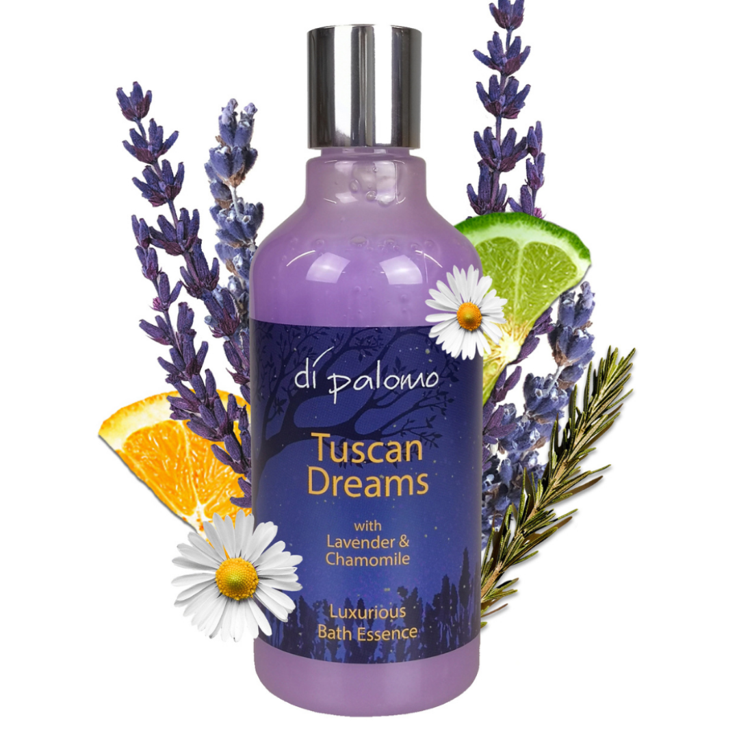 Di Palomo Tuscan Dreams Bath Essence 300ml - Luxury Aromatherapy Bath Oil for Relaxation & Stress Relief - Perfect for Spa Nights & Self-Care Rituals