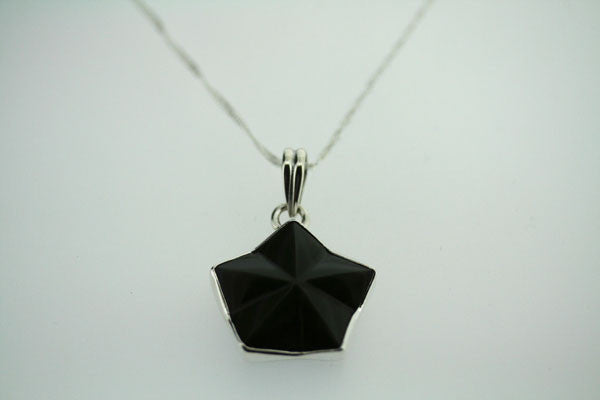Rainbow Obsidian Star Pendant Necklace - 55cm Small Chain for Women - Perfect for Spiritual Healing, Meditation & Boho Fashion