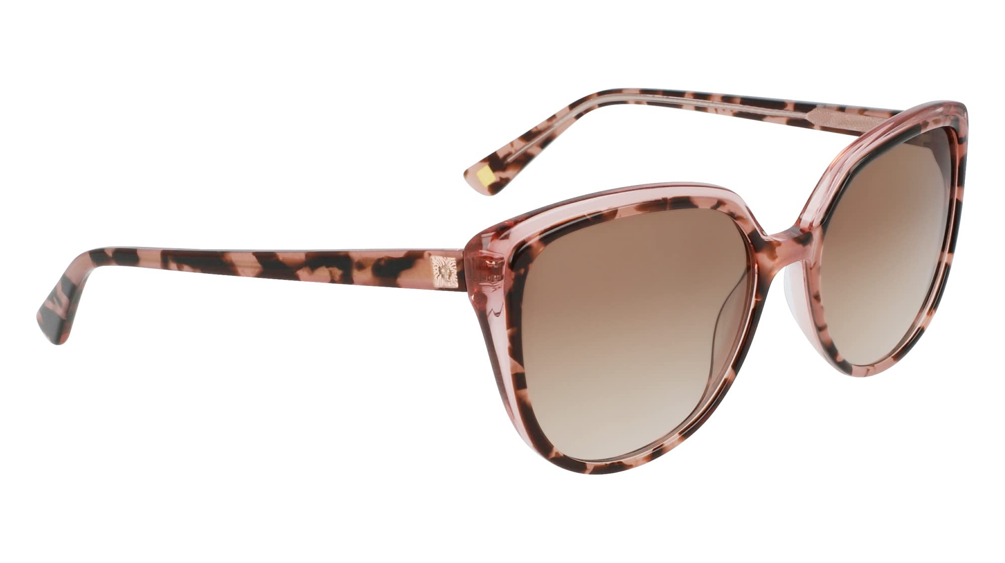 Anne Klein Women's AK7077 Rectangular Sunglasses - UV Protection, Polarized Lenses, Lightweight Frame - Perfect for Driving, Beach & Outdoor Activities