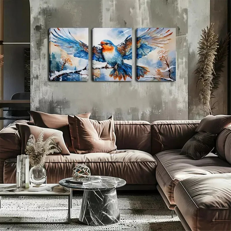 3-Piece Exquisite Bird in Flight Wall Art Set - Framed Canvas 40x60cm | High-Quality Print | 100% Australian Made | Ready to Hang | Perfect for Living Room, Bedroom & Office Decor