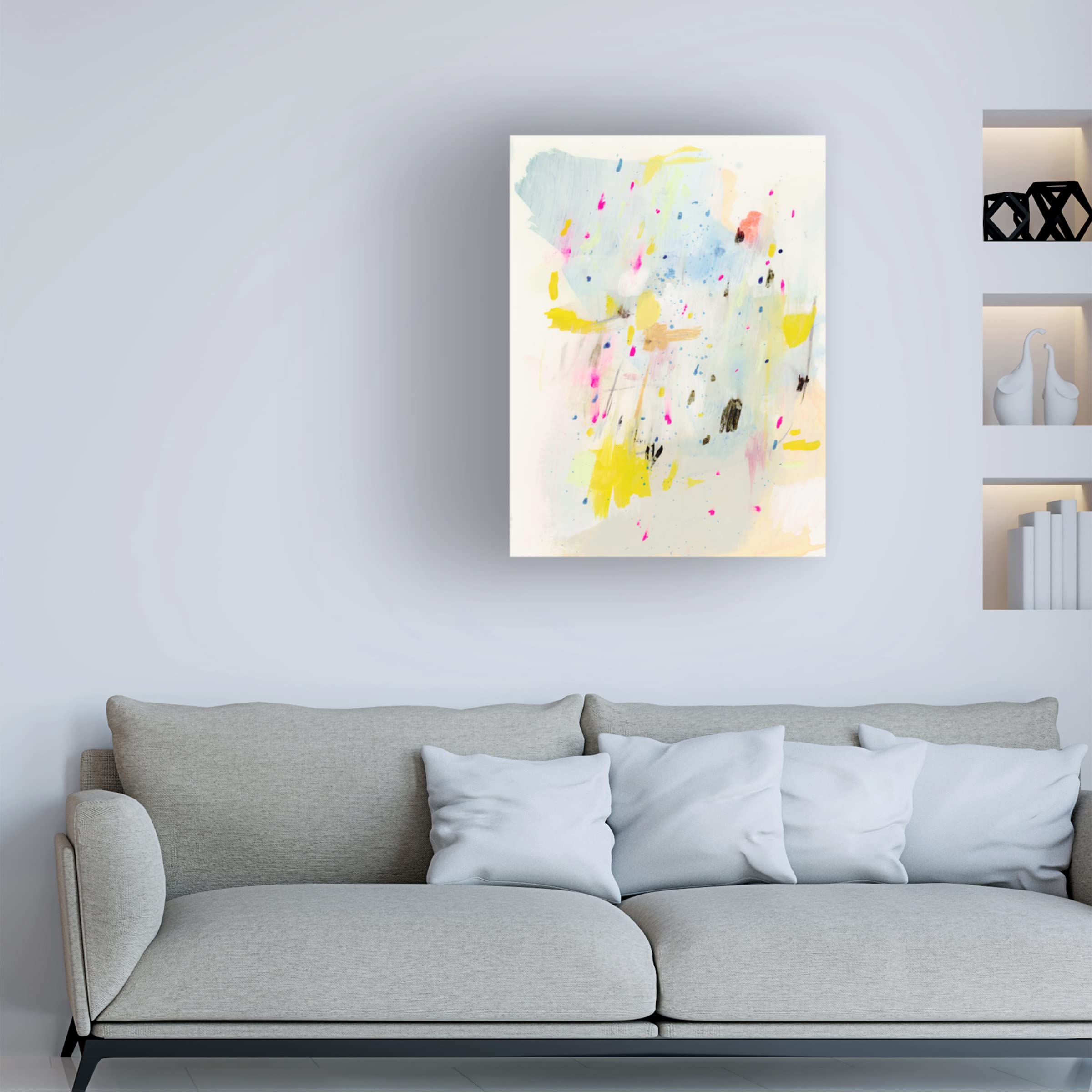 Victoria Barnes 'Sprinkle II' Canvas Wall Art Print - Modern Abstract Painting for Living Room, Bedroom & Office Decor | Trademark Fine Art Collection