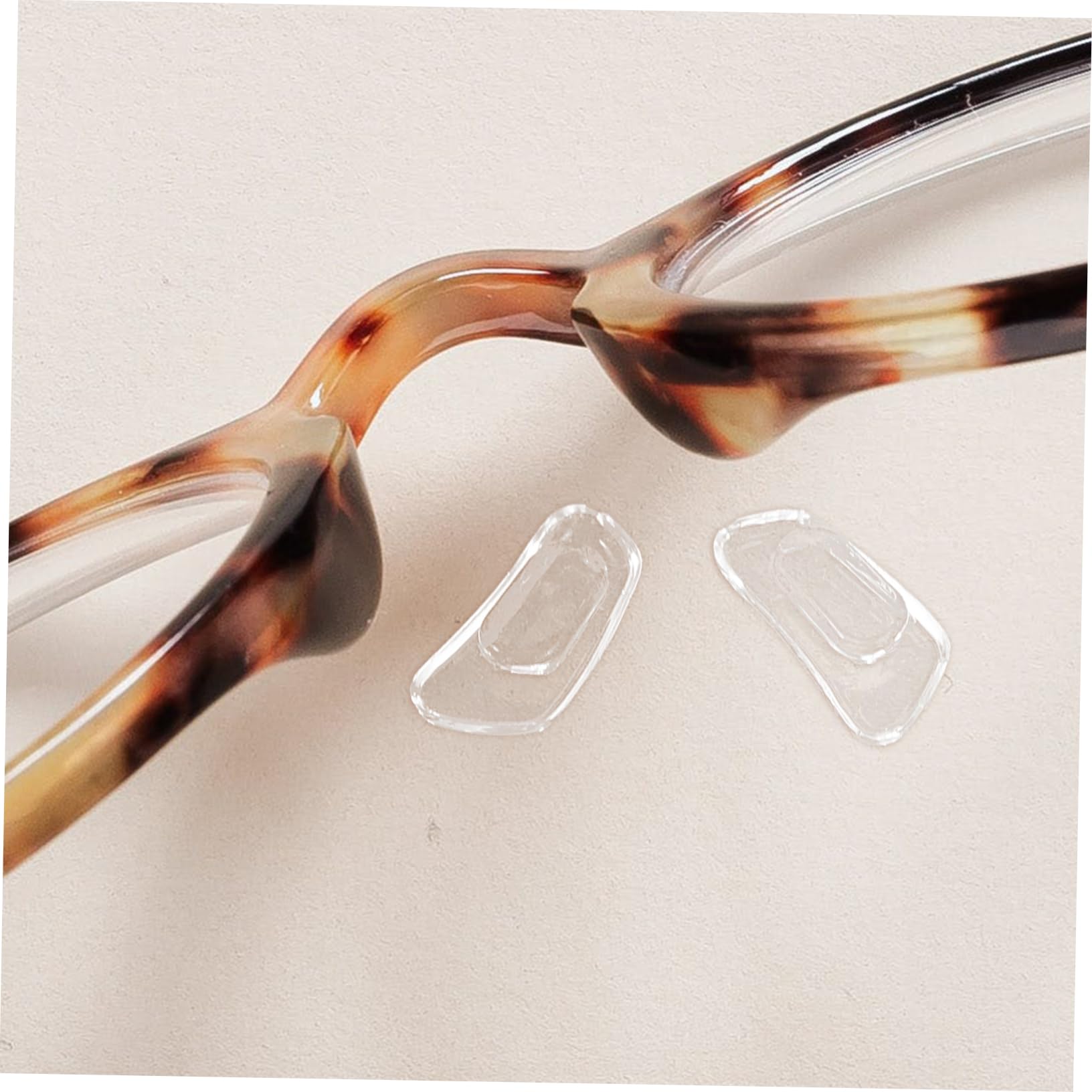 Healeved 6 Pairs Silicone Glasses Nose Pads - Replacement Nose Pads for Eyeglasses & Sunglasses - Soft Comfortable Anti-Slip Eyewear Accessories for All-Day Wear (Perfect for Reading, Working & Outdoor Activities)