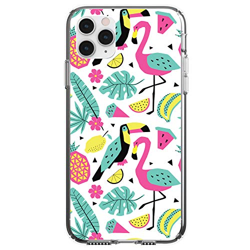 Summer Graphics - Flamingo Toucan Pineapple On Clear Case