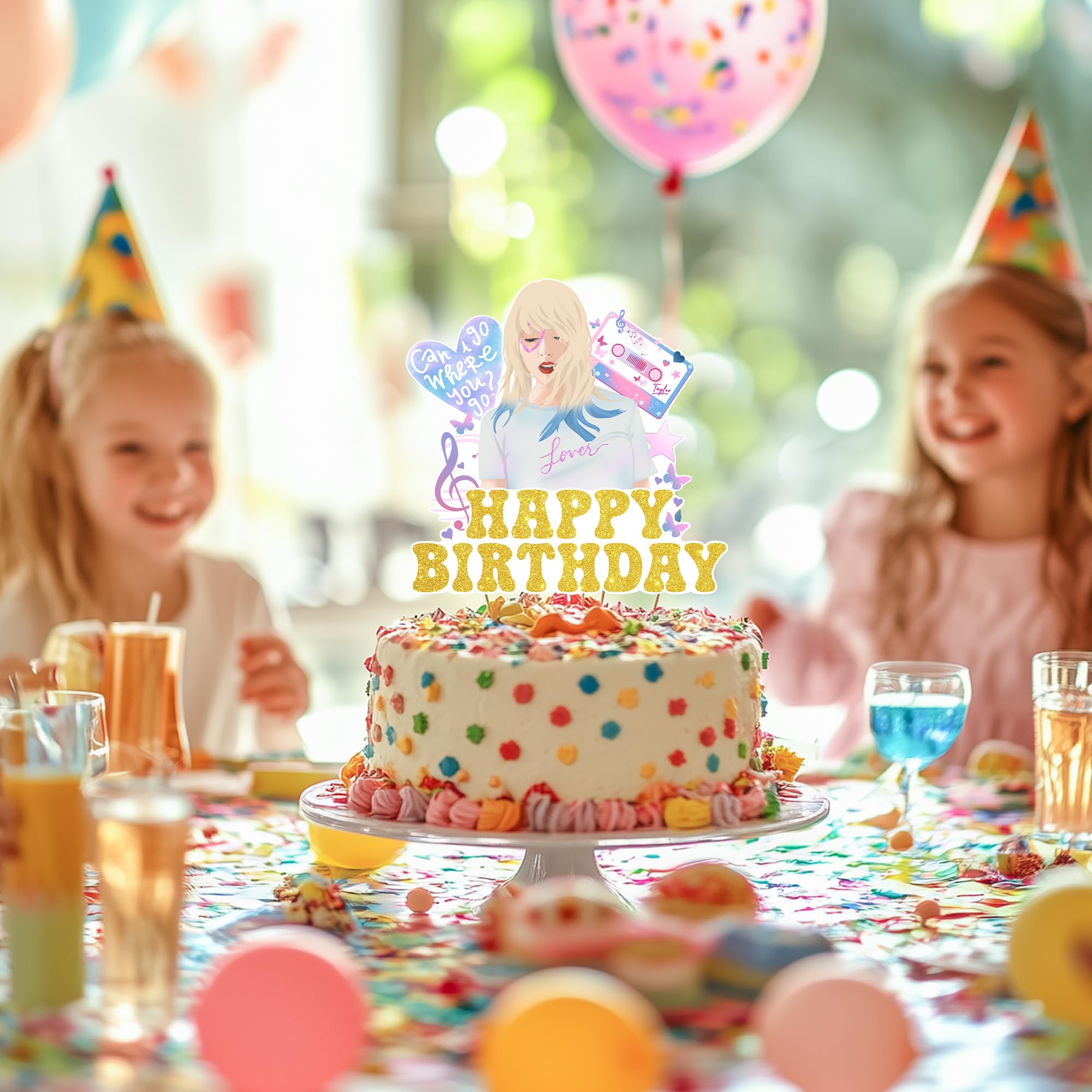 Super Star Music Cake Toppers - Birthday Party Decorations for Singer Fans, Celebration Cake Topper Supplies | Perfect for Birthday Parties, Concerts, Music Themed Events & Fan Gatherings