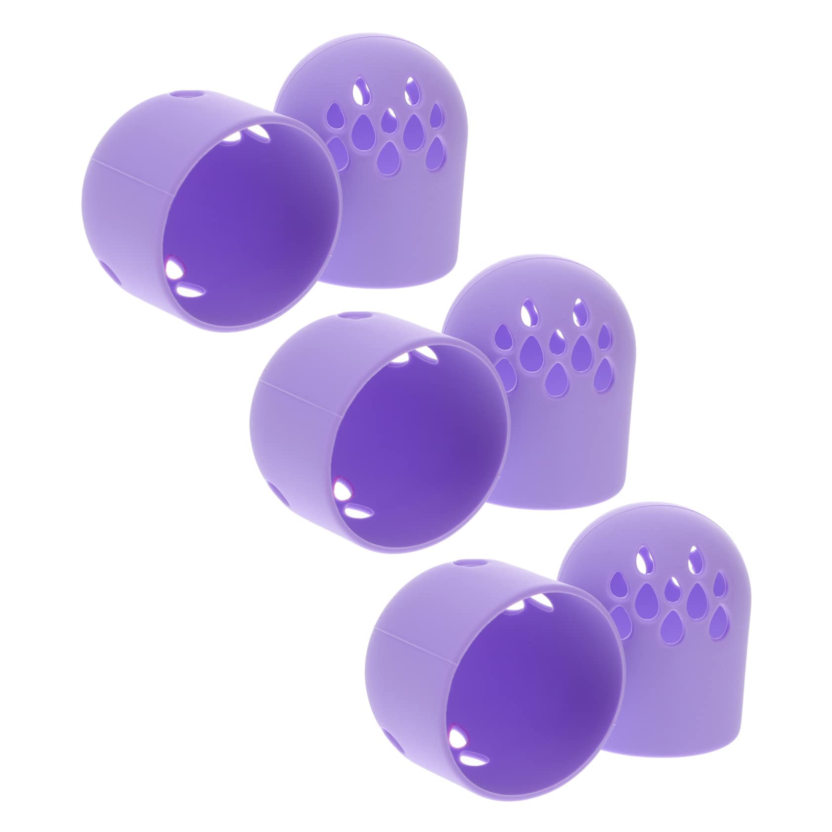 Minkissy 3-Piece Silicone Makeup Sponge Holder Set - Beauty Egg Storage Organizer for Blending Sponges & Powder Puffs | Perfect for Travel, Home Vanity & Professional Makeup Kits