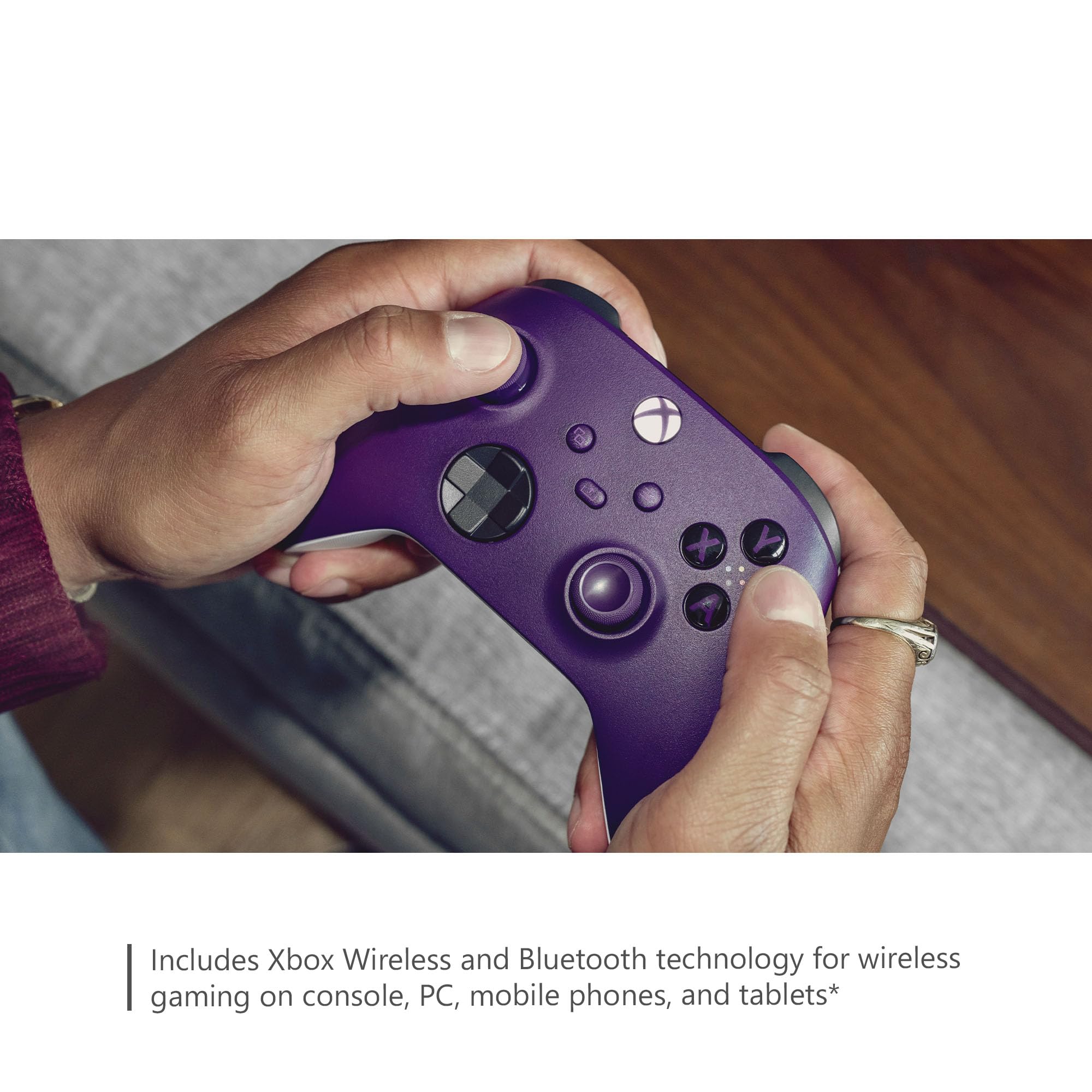 Microsoft Xbox Core Wireless Controller - Astral Purple (Renewed) | Wireless Gaming Controller for Xbox Series X/S & PC | Perfect for Competitive Gaming & Casual Play