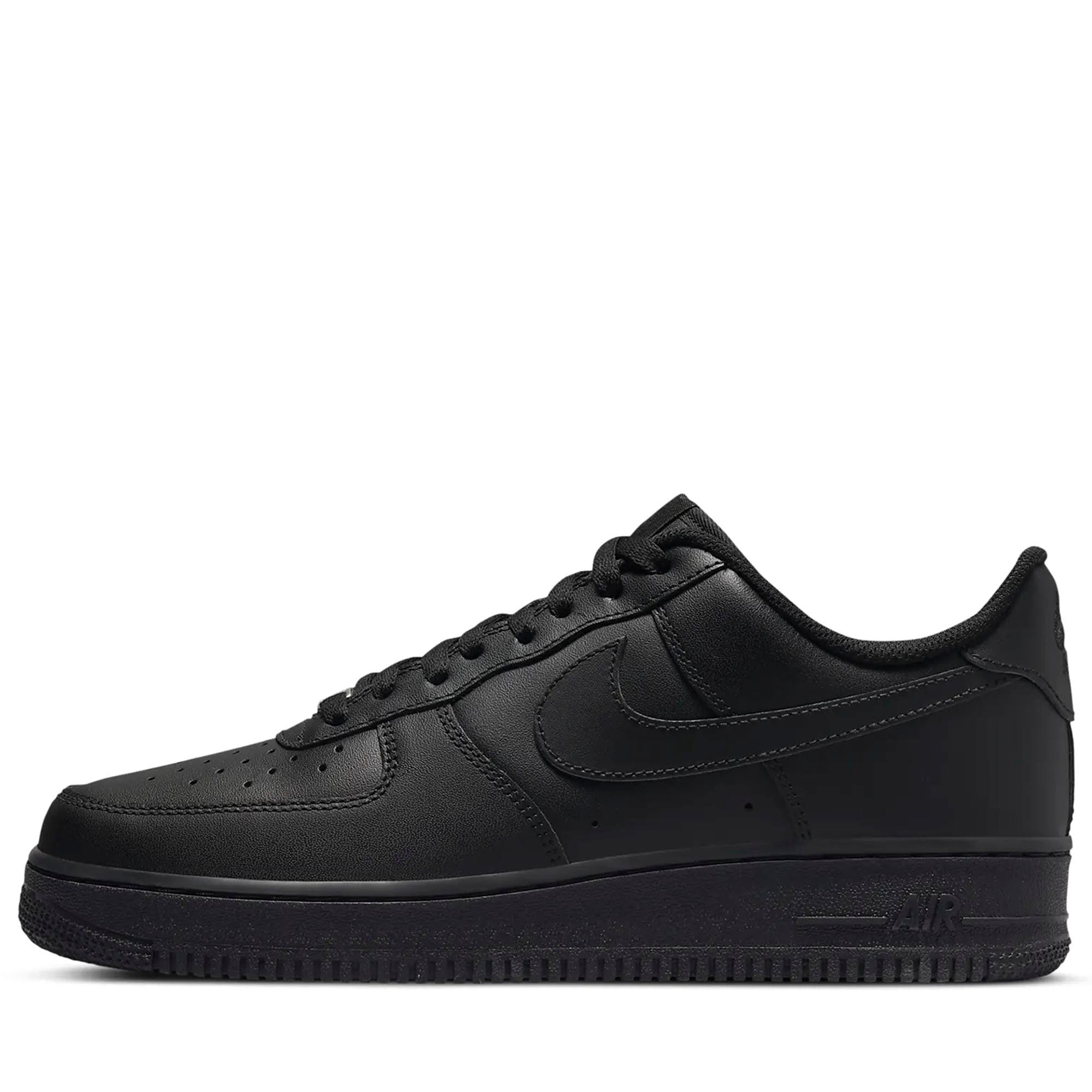 Nike Air Force 1 '07 Black Men's Sneakers - Classic White Mid-Top Basketball Shoes for Casual Wear & Street Style