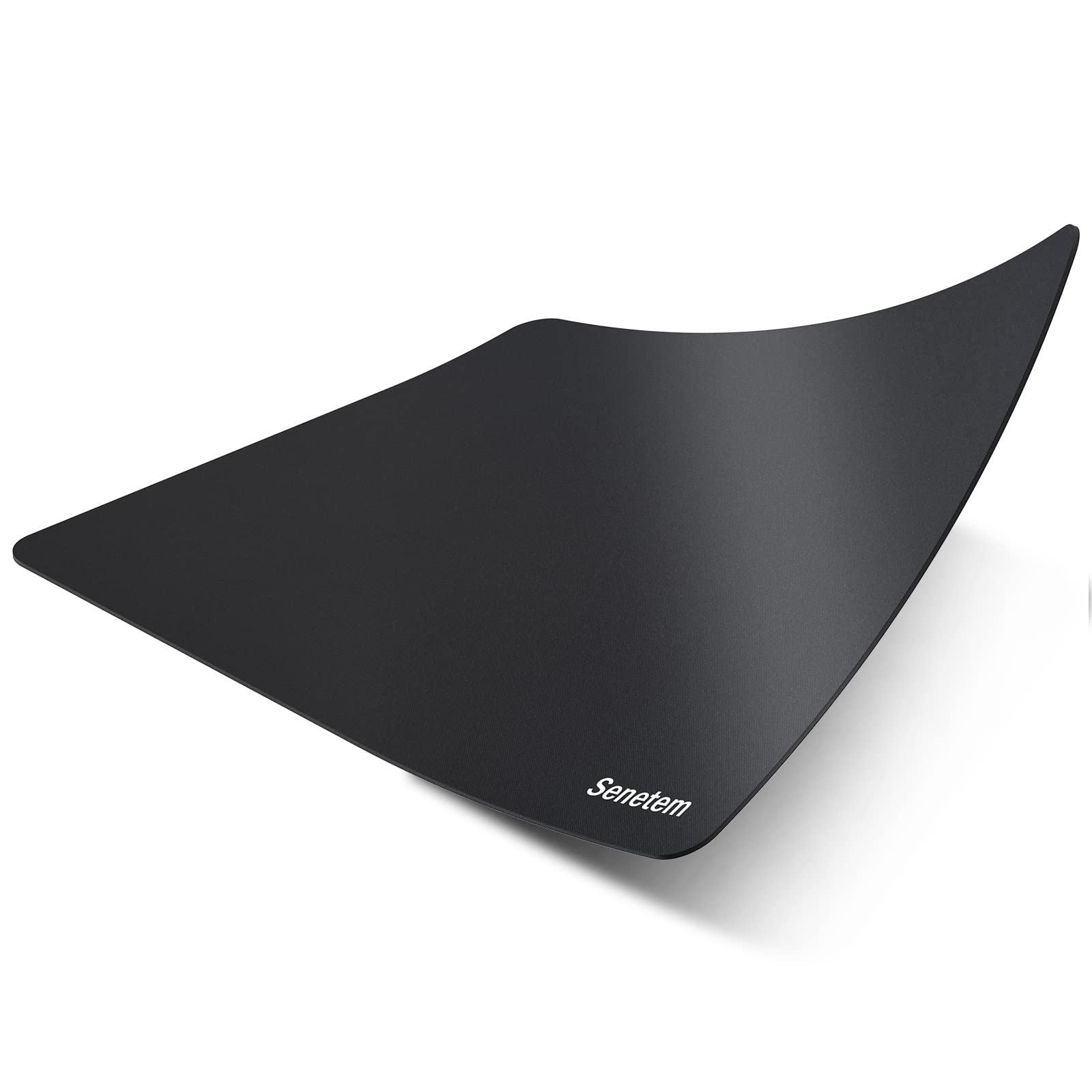 Senetem 4-Pack Gaming Mouse Pad Set - Ultra-Smooth Surface, Non-Slip Rubber Base, Washable & Portable (11x8.6in) for Wired/Wireless Mice - Perfect for PC, Laptop, Office & Gaming Setup - Black