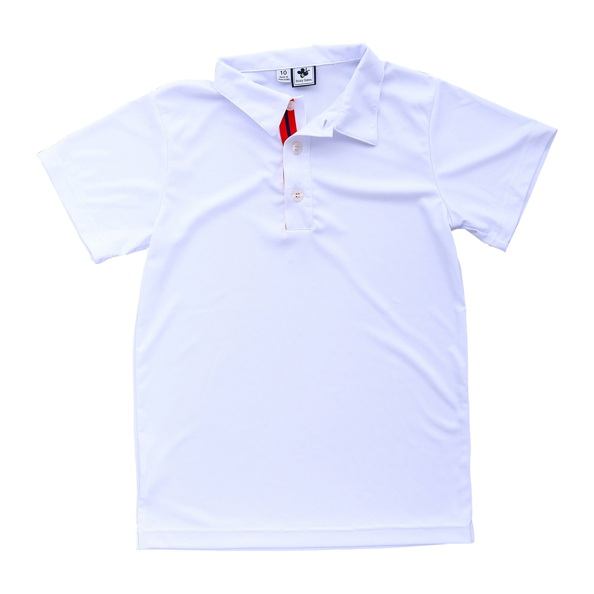 Boys' Performance Knit Polo Shirt - Breathable & Comfortable White Top for Active Kids | Perfect for Sports, School & Casual Wear