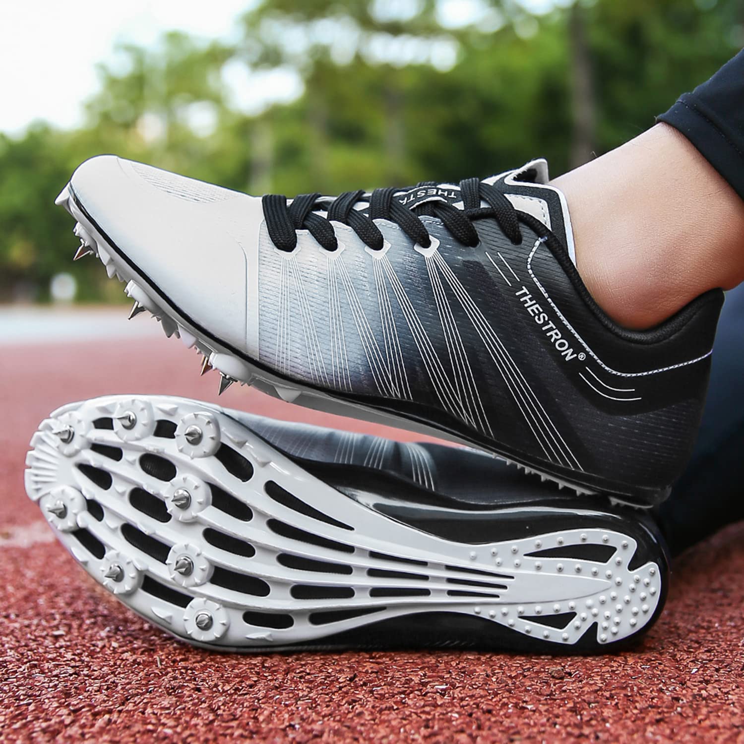 Men's & Women's Track & Field Spikes - Professional Running Shoes with Nail Spikes for Sprinting, Jumping & Racing - Ideal for Kids & Adults Training & Competition