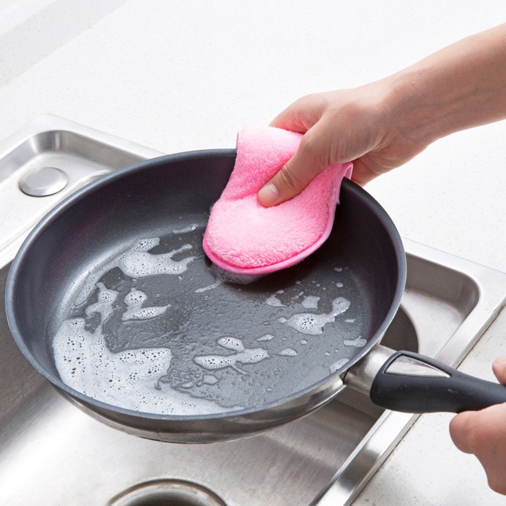 Premium Non-Scratch Kitchen Sponges - Super Absorbent Odor-Resistant Dish Scrubbers & Cleaning Cloths for Pots, Pans & Countertops - Ideal for Daily Dishwashing & Household Cleaning