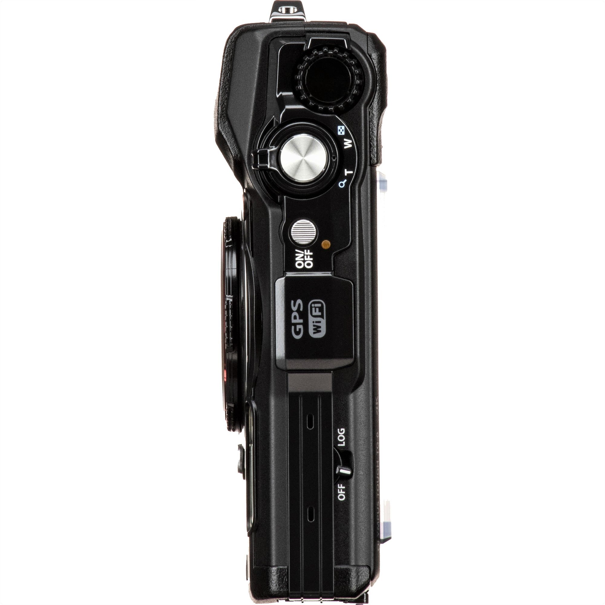 Olympus Tough TG-6 Waterproof Digital Camera - 15m Underwater, 2.1m Shockproof, 100kg Crushproof (Black & Red) for Adventure Travel, Snorkeling & Outdoor Photography