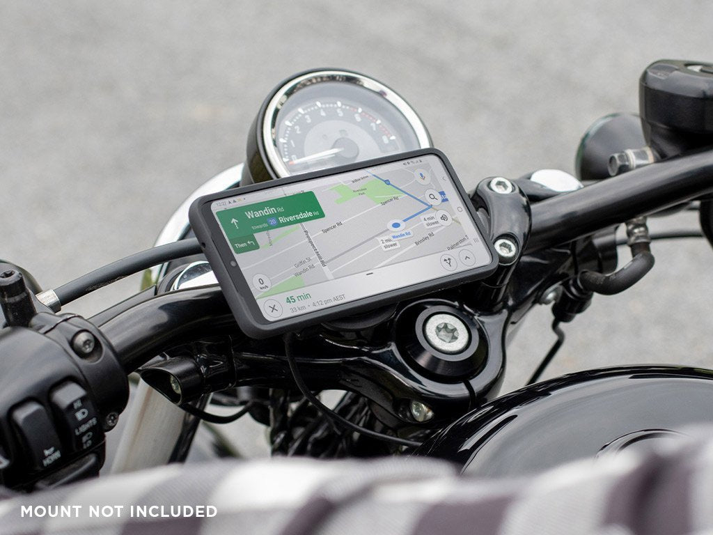 Wireless Charging Phone Mount for Motorcycles - Fast Qi Charger for iPhone & Android - Perfect for Commuting, Touring & Adventure Riding