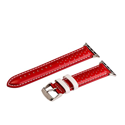 Red & White Smooth Perforated Bands / Steel Hardware