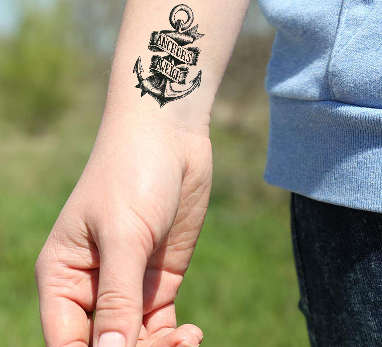 Waterproof Temporary Tattoo Stickers for Men & Women - 3D Realistic Flowers, Butterflies, Stars, Angels, Wolves & Armband Designs (60mmX105mm) - Perfect for Parties, Festivals, Cosplay & Body Art