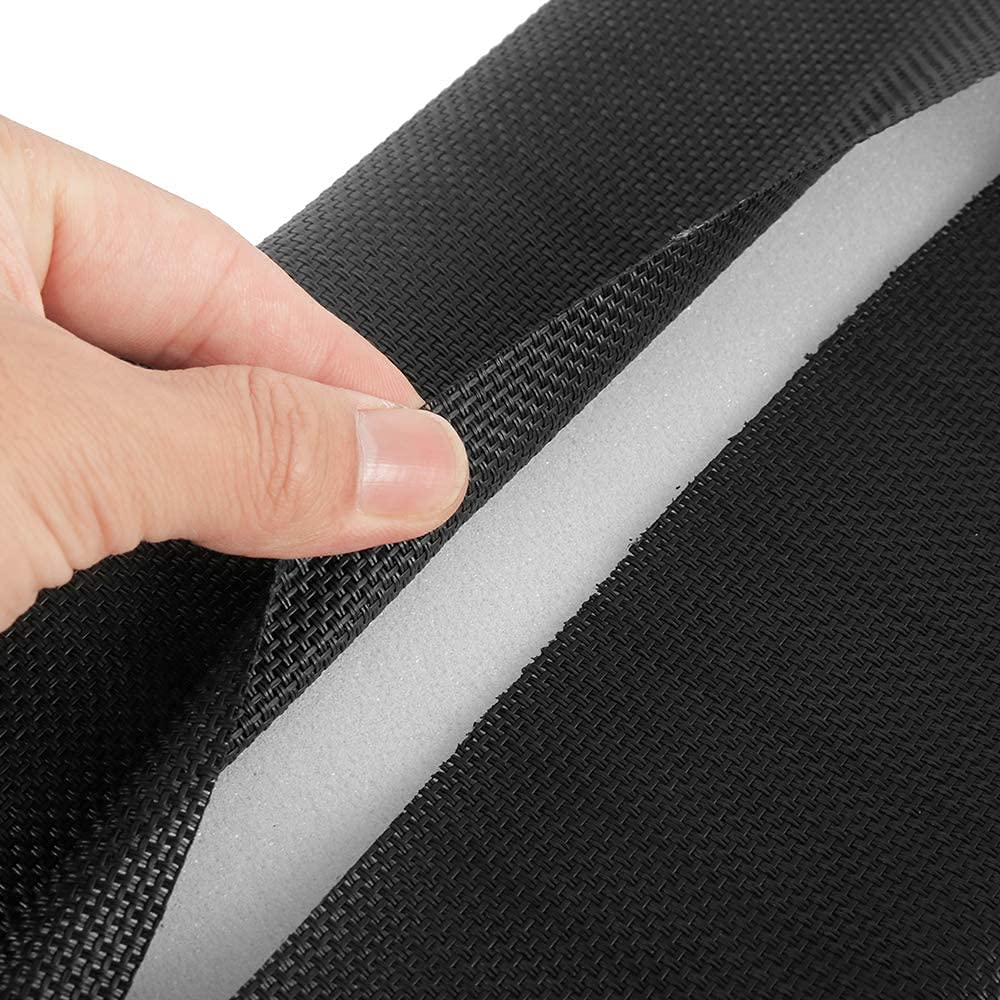 Ergonomic Lounge Chair Pillow - Soft Removable Headrest Cushion for Chaise Longue, Sunbathing & Relaxation | Perfect for Backyard, Beach, Poolside & Picnic | Comfortable Support for Reading & Napping (Black)