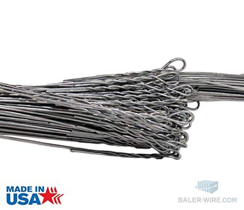 12 Gauge x 14' Heavy Duty Bale Wire - 130 Count Pack for Hay Baling, Farm Fencing & Agricultural Use - High Tensile Strength Baling Twine Alternative
