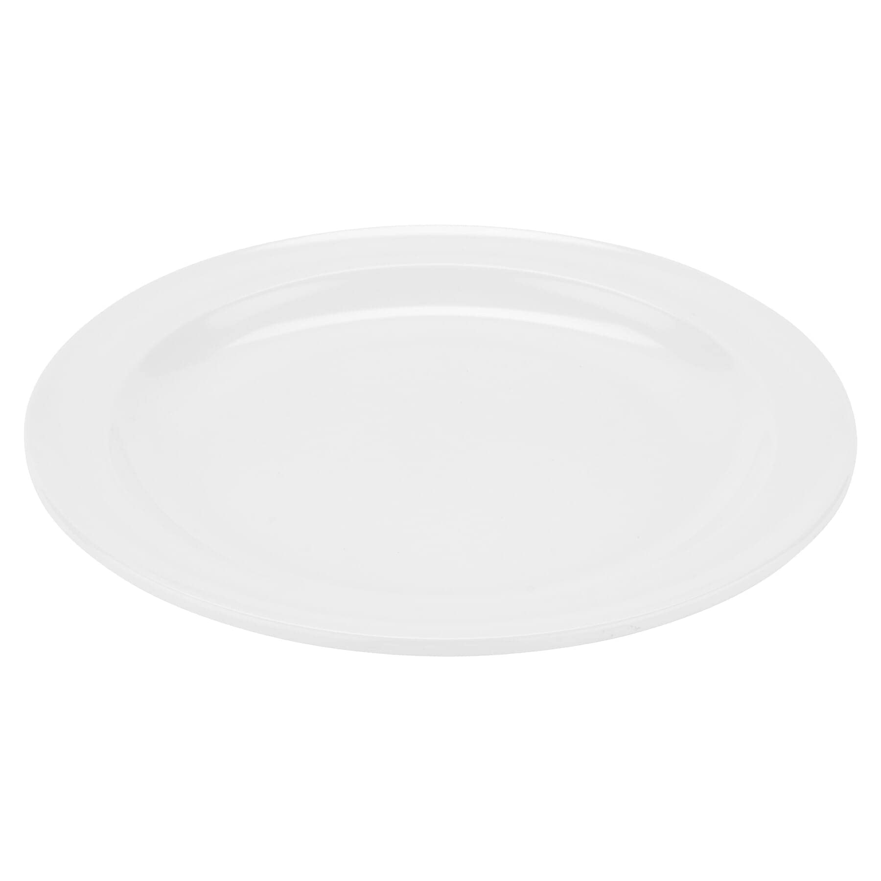 Melamine Round Dessert Plates 7.25 Inch - Set of 12 White Plates for Party, Wedding, Picnic & Outdoor Dining - Durable & Stylish DP-507-W