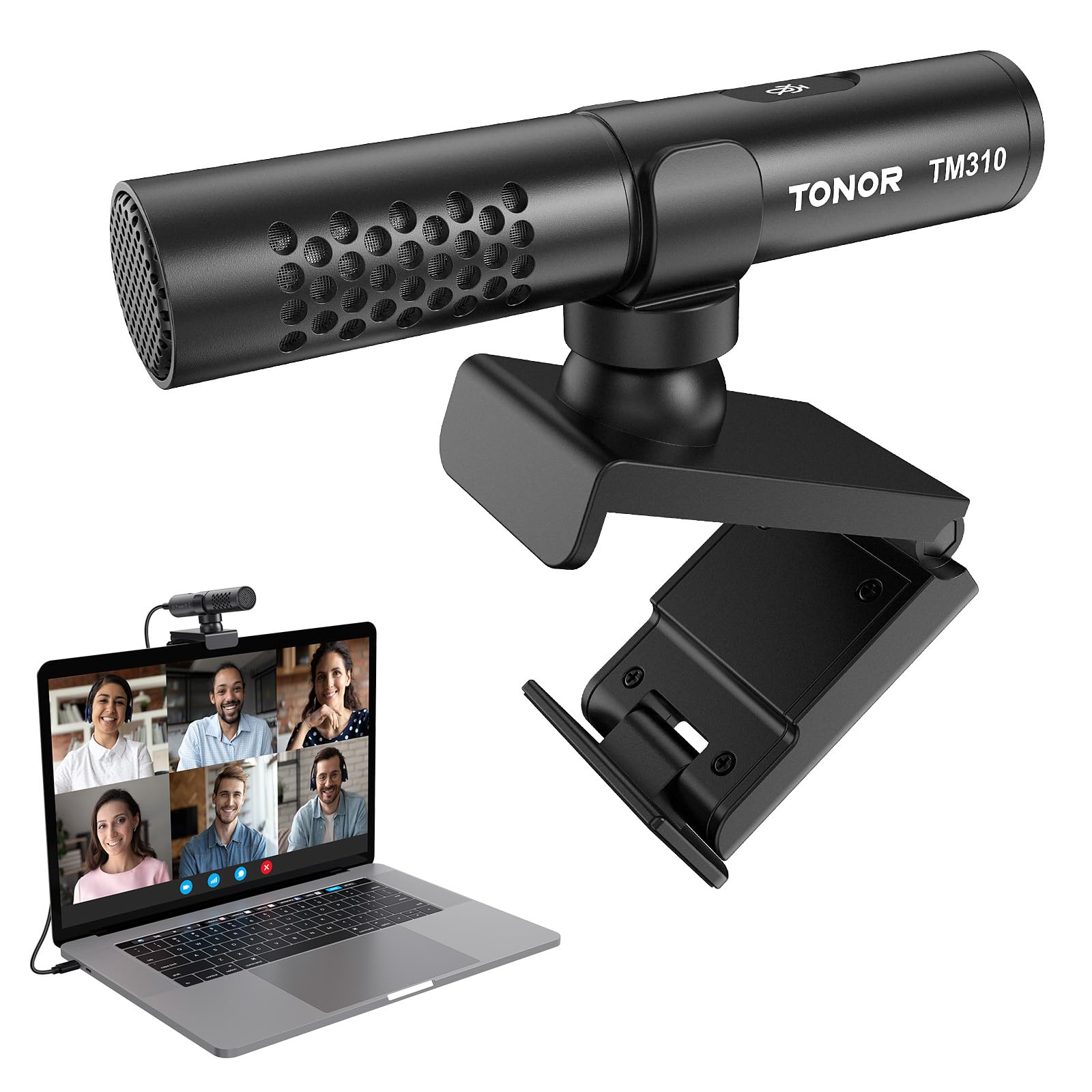 TONOR USB Conference Microphone for PC & Laptop - Plug & Play Computer Mic with Mute Button, LED Indicator for Zoom, Skype, YouTube - Ideal for Video Calls, Online Meetings, Podcasting & Streaming (MacOS & Windows Compatible)