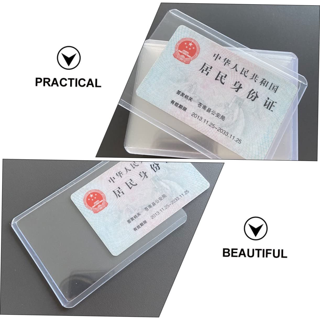 50 Pcs Clear Plastic Baseball Card Holders - Mini Hard Protective Sleeves for Sports Trading Cards & Celebrity Collectibles (Perfect for Storage, Display & Organization)