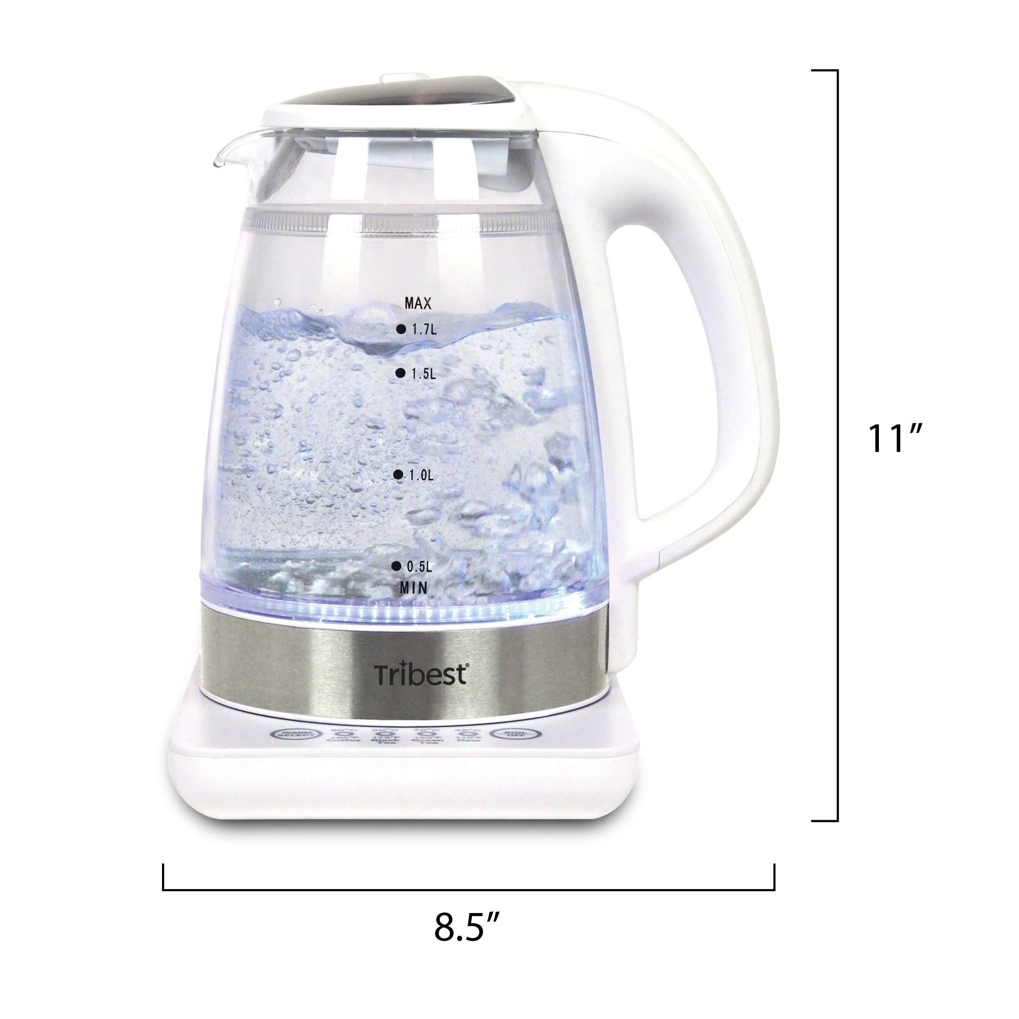 Premium Raw Tea Kettle® Glass Electric Tea Brewer with Temperature Control - Perfect for Home, Office & Tea Ceremonies