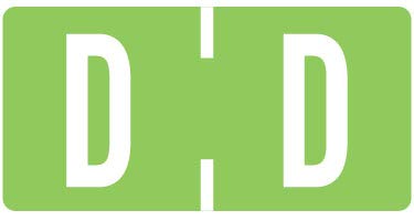 Doctor Stuff - Alphabet Letter D File Folder Labels, 1/2