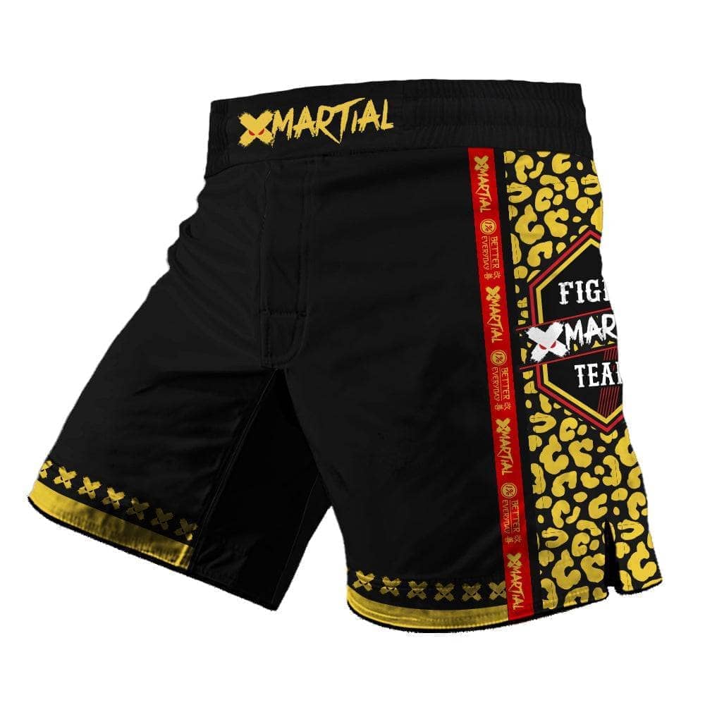 XMartial Kill Level Kids Fight Team Grappling Shorts - MMA Training & BJJ Competition Shorts for Youth - Perfect for Martial Arts, Wrestling & Combat Sports
