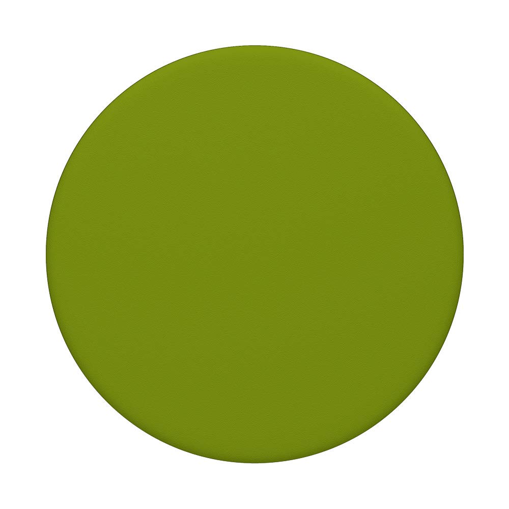 Green Pea Soup Color Solid Plain PopSockets - Phone Grip & Stand for iPhone, Samsung, Tablets - Perfect for Work, Travel & Everyday Use