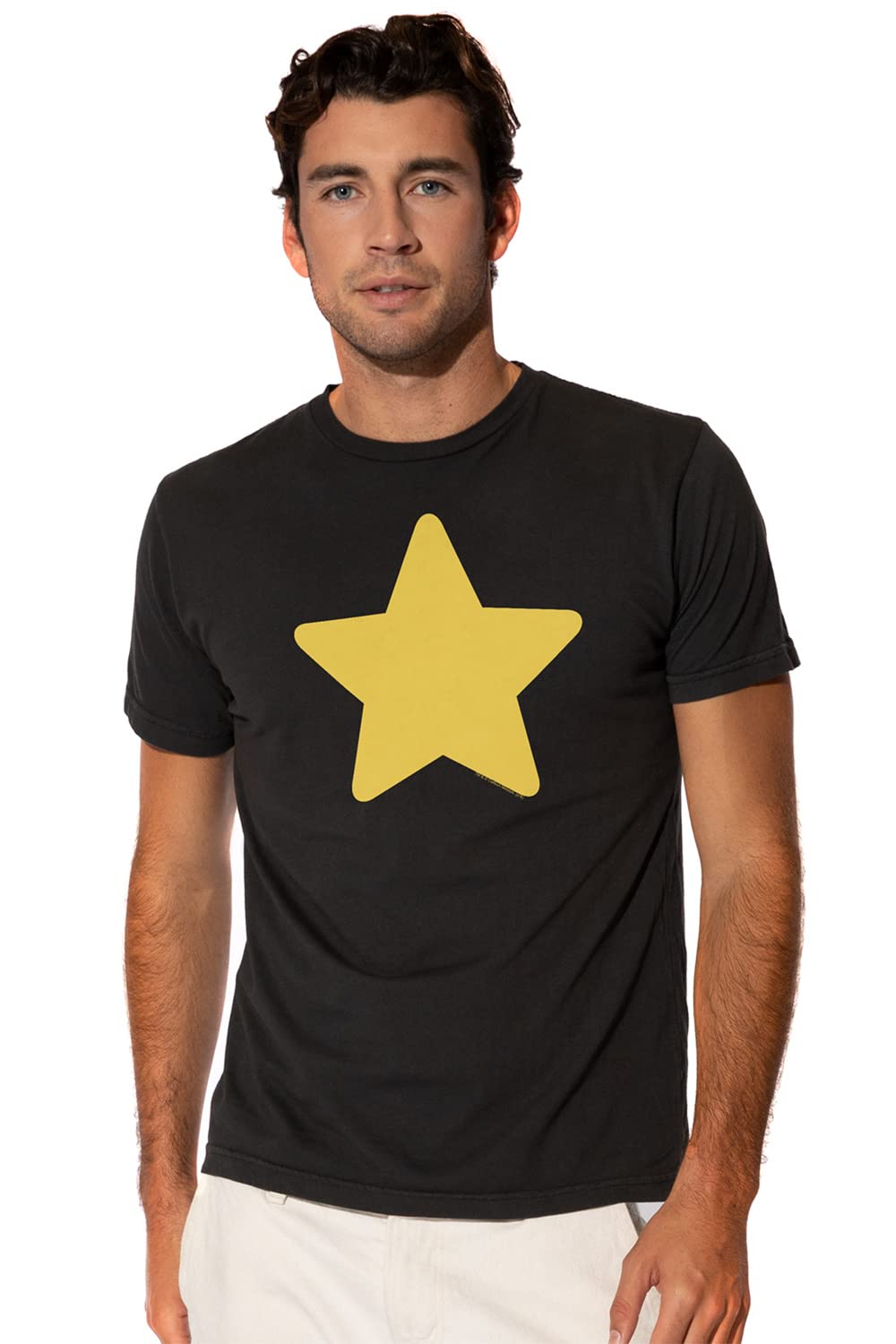Official Steven Universe Greg Star T-Shirt for Men - Short Sleeve Cotton Tee - Perfect for Cosplay, Comic Con & Anime Fan Gift
