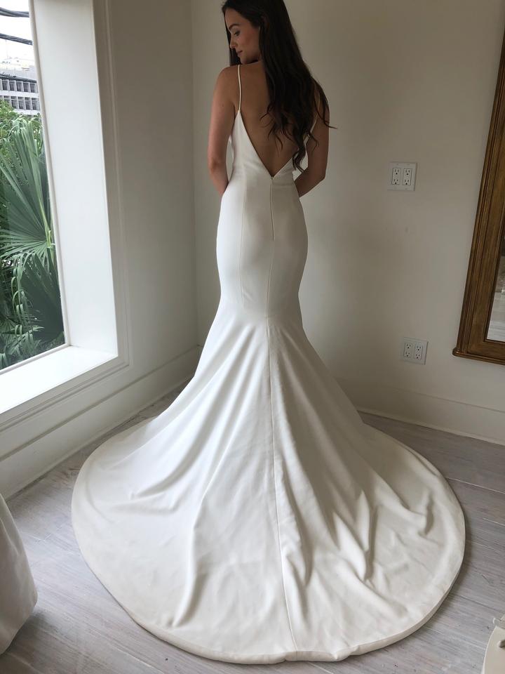 Theia Bruna 890541 Elegant Lace Wedding Dress for Bride - Perfect for Church Ceremony, Beach Wedding & Romantic Vow Renewal