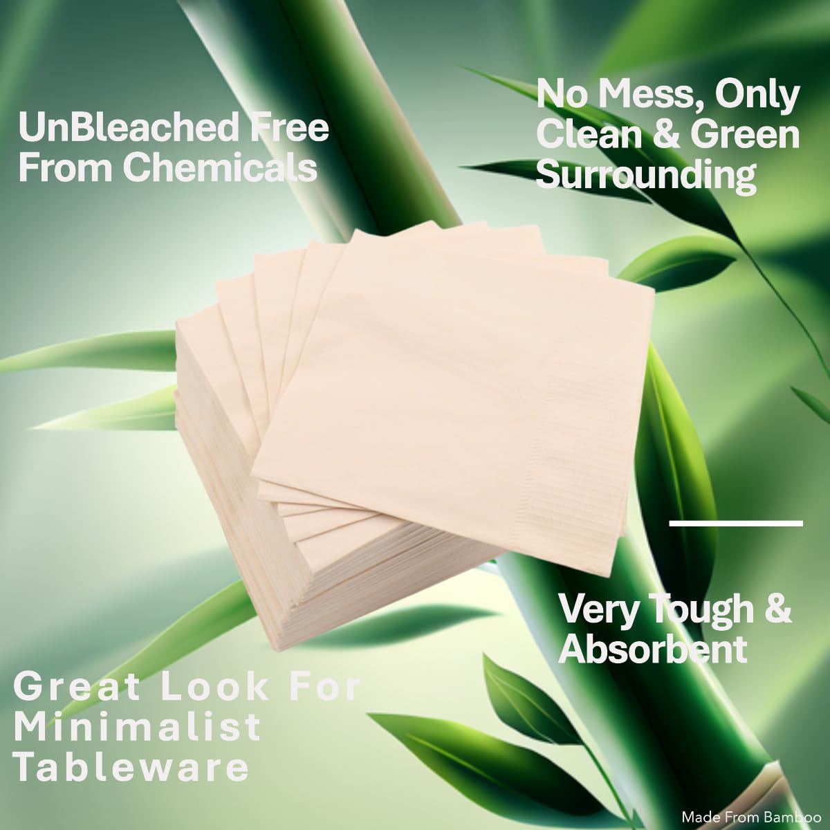 100-Pack Premium Disposable Dinner Napkins for Everyday Dining, Beverages & Cocktails | Ideal for Restaurants, Parties & Home Use