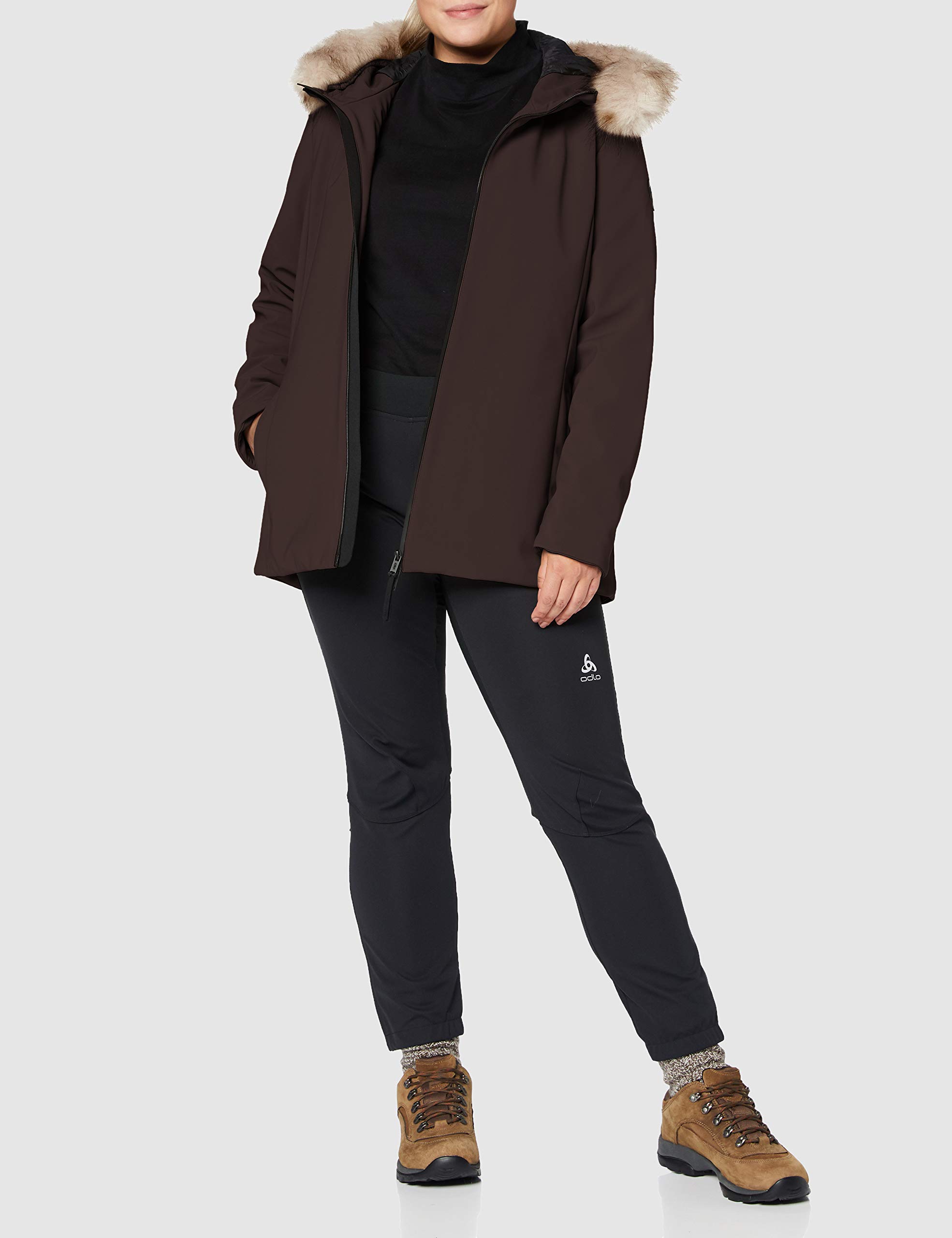 Women's CMP Mid-Length Jacket with Adjustable Hood - XXS - Perfect for Hiking, Camping & Outdoor Adventures