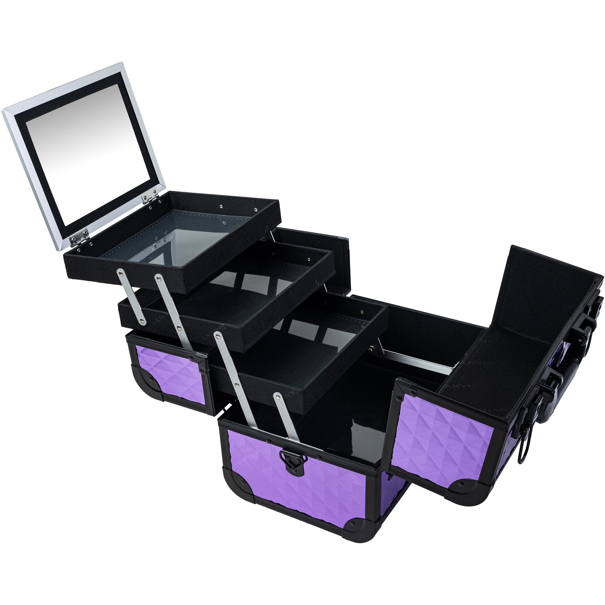 Professional Fantasy Collection Makeup Train Case - Large Capacity Cosmetic Organizer for Makeup Artists & Beauty Enthusiasts | Perfect for Salon, Travel & Home Storage